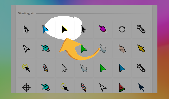 Cursor toepassen